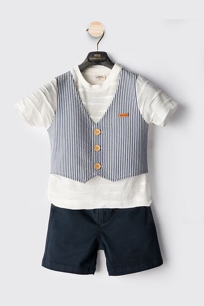 HAUSEkids 2-6 Years Classic Cotto Boy's Suit-Navy Blue