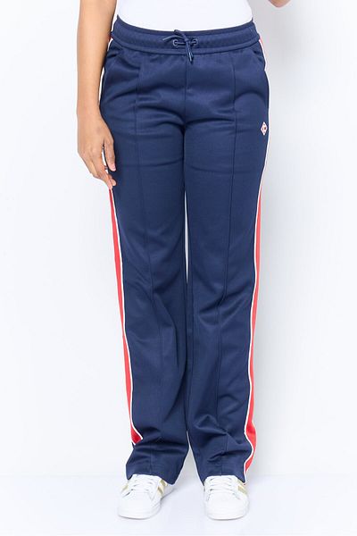 Esprit Women Regular Fit Embroidered Logo Fleece Pant, Navy