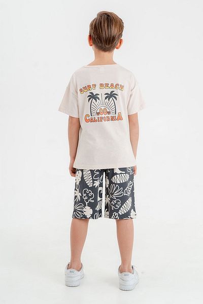 HAUSEkids 6-13 Years Old California Summer Boy's Suit-Beige