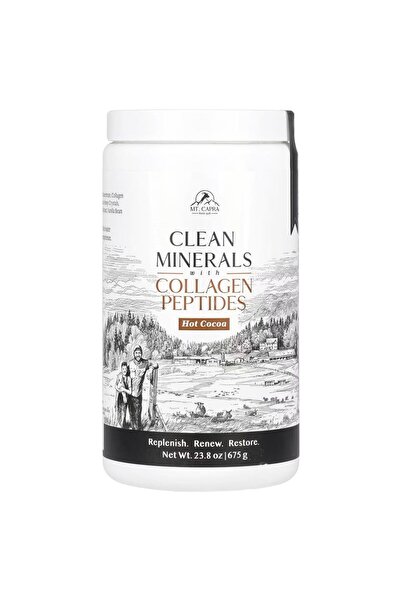 The Wellness Store معادن نظيفة مع ببتيدات الكولاجين والكاكاو الساخن 675 جم
