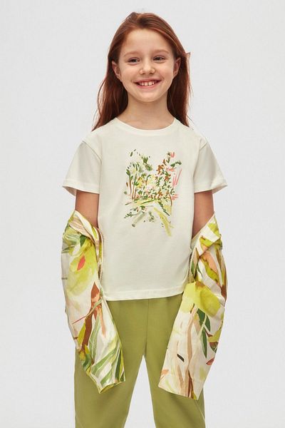 HAUSEkids 8-14 Years Old Painter Macaw Girl's 3-Piece Set - Acid Green