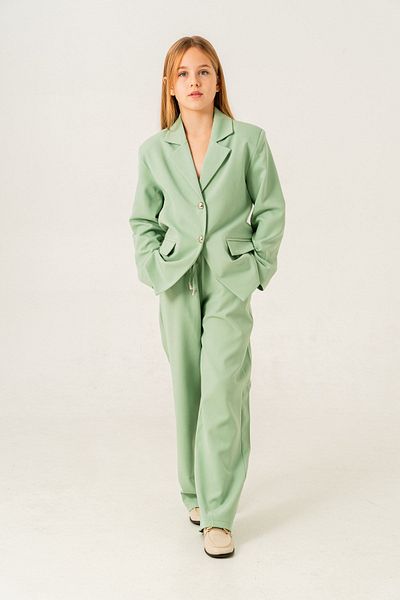 HAUSEkids 4-15 Years Colors Nişantaşı Girl's Suit-Green