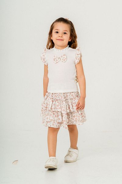 HAUSEkids 2-9 Years Old Violet Bloom Girl's Suit-Latte