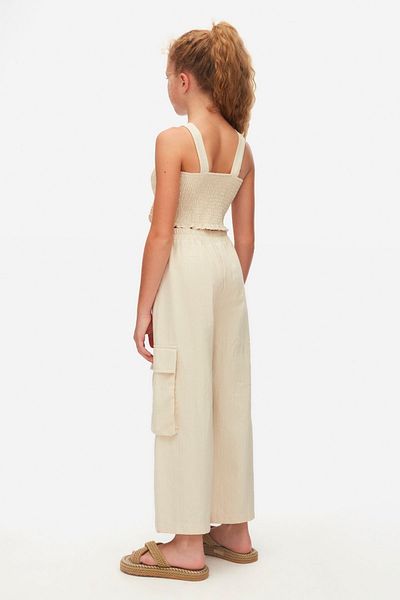 NK 8-14 Years Sandshell Swans Girl's Suit-Cream