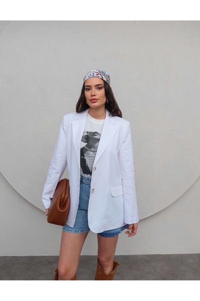 ESRAHELVACI Μπουφάν από λινό βάτα