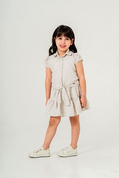 HAUSEkids 2-9 Years Leo Park Design Girl's Suit-Khaki