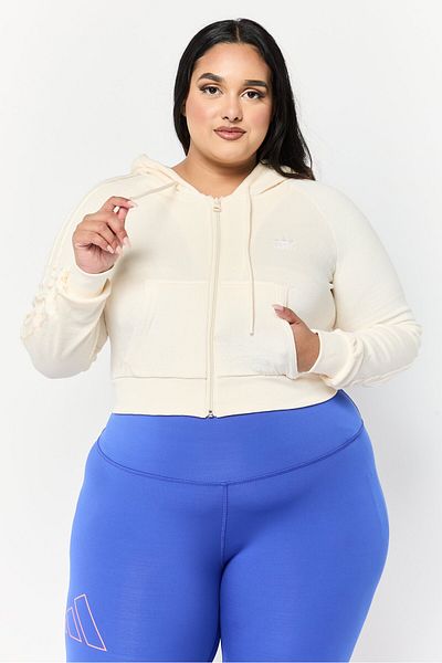 adidas Women Sportswear Fit Long Sleeves Outdoor Sweatshirt, Cream
