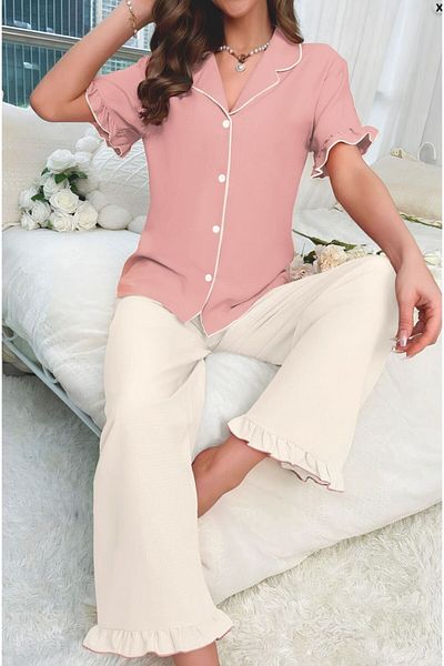 ELİTOL Bürümcük Arabian Buttoned Pajama Set
