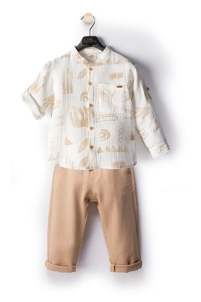 HAUSEkids 2-10 Years Egypt Cotto Boy's Set-Latte
