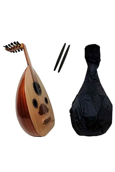 ماركة غير محددة Luxury semi-luxury oud with bag and 2 picks