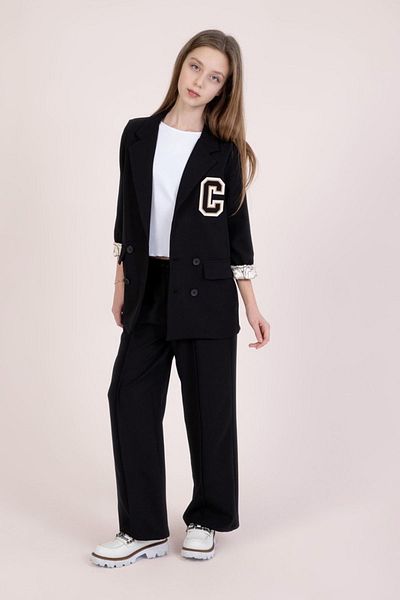 HAUSEkids 9-14 Years Premium Cormany Classic Girl's Suit-Black