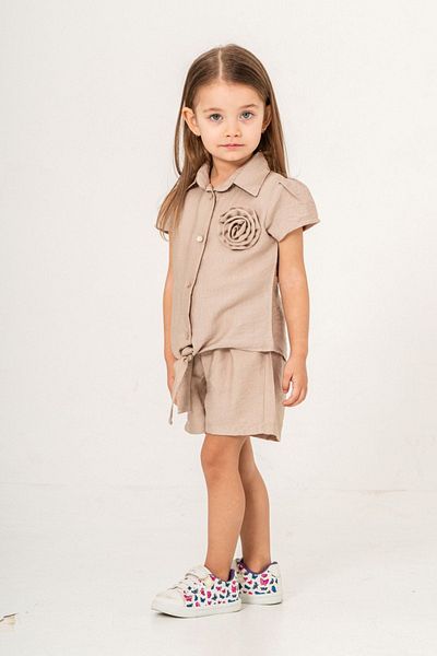 HAUSEkids 2-9 Years Flow Bloom Girl's Suit-Latte