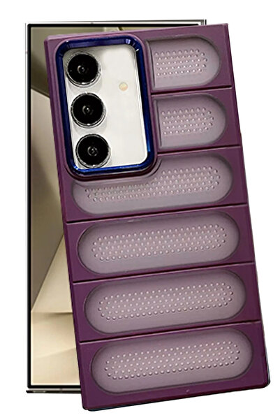 NewFace حافظة سامسونج جالاكسي S24 بلس من السيليكون Airmax - أرجواني غامق DRSTR