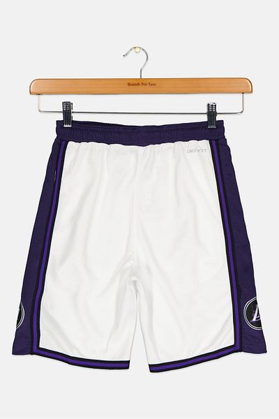 Nike Nike x NBA Kids Boy Los Angels Lakers Jersey Shorts, White