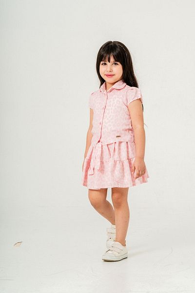 HAUSEkids 2-9 Years Leo Park Design Girl's Suit-Pink
