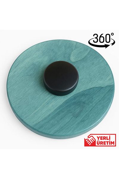 Wood Stone Art لوح التوازن الأخضر 360 °