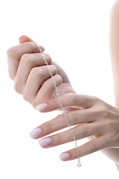 Söğütlü Silver Gümüş rodyumlu tasarım birbirine bağlı kalpler zincir bileklik...