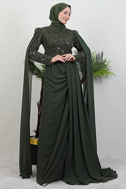 GİYZAMİLA Μουντέχα Φορέματα Χακί