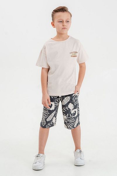 HAUSEkids 6-13 Years Old California Summer Boy's Suit-Beige