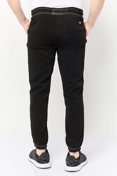 Brooklyn Men Relaxed Fit Plain Sweatpants, Black