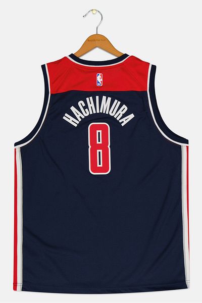 Nike x NBA Kids Boy Hachimura Rui Dri Fit Basketball Jersey, Navy