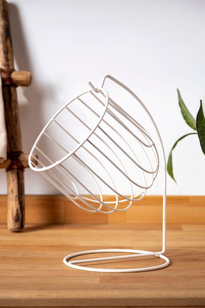 FH finehome Melly Wire Φρουτοθήκη Λευκή