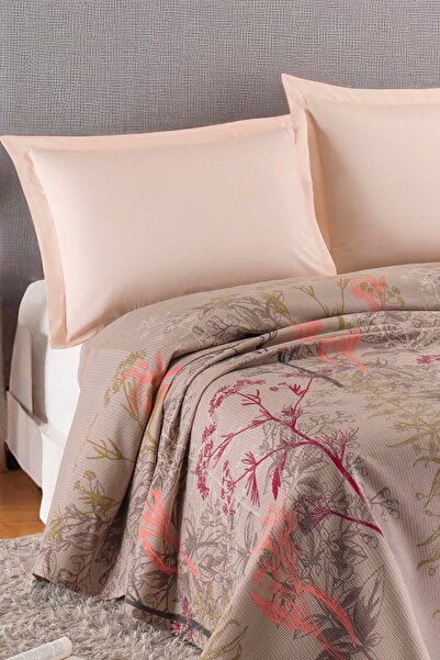 pepuza Doğal Pike Baskılı Mega King 260x230cm Toscana Bej