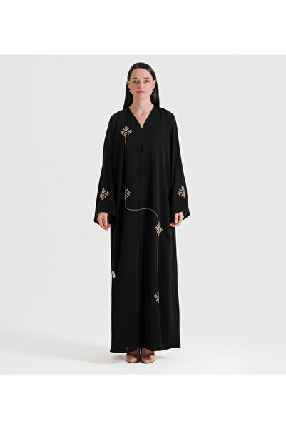 Rosette Abaya 6D Brown Design