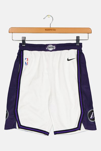 Nike Nike x NBA Kids Boy Los Angels Lakers Jersey Shorts, White