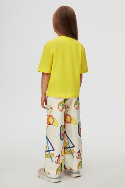 HAUSEkids 4-8 Years Panaroma Rainbow Girl's Suit-Yellow