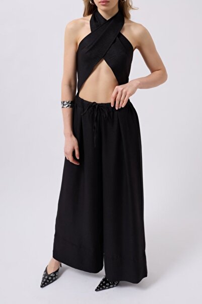 ALPACO Low Waist Oversized Linen Trousers -Collection