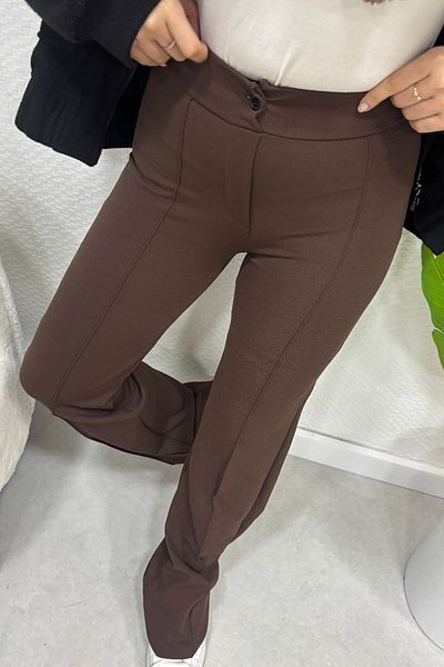 Tesettür Diyarı Women's Laced Lycra Crepe Fabric Pantalon