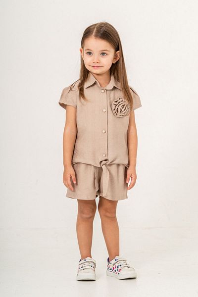 HAUSEkids 2-9 Years Flow Bloom Girl's Suit-Latte