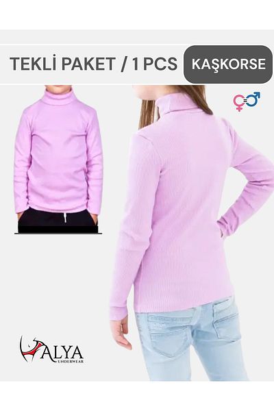 ALYA UNDERWEAR Turtleneck Cotton Twill Children's Camisole Body