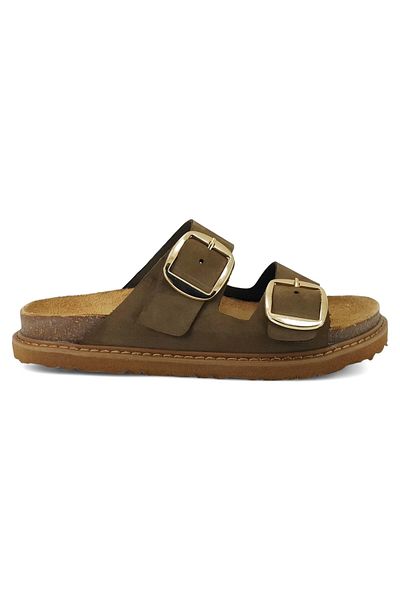 Beety 2395 25yt Γυναικείες Παντόφλες Καθημερινές Sand Nubuck