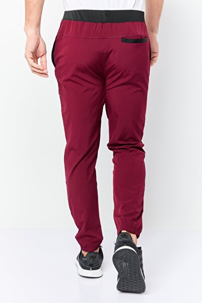 Mister Men Slim Fit Training Track Pants, Maroon