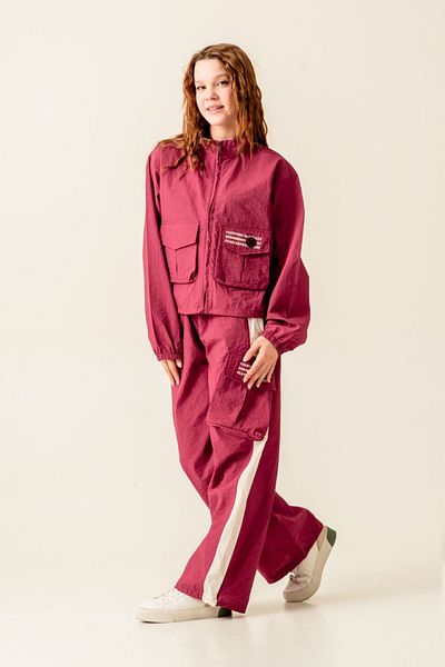 HAUSEkids 9-15 Years More Fearless Girl's Suit-Burgundy