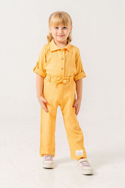 HAUSEkids 2-9 Years Cotto Smile Girl's Suit-Orange