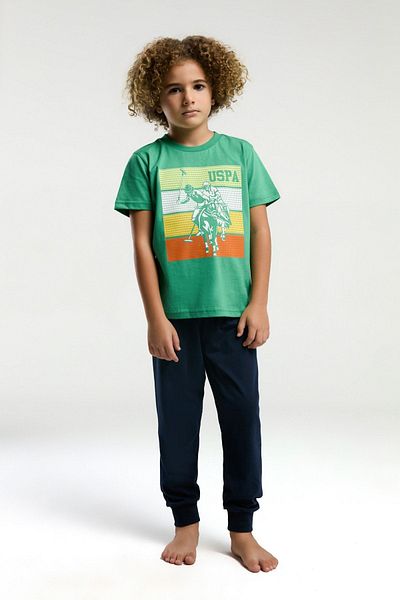 U.S. Polo Assn. 4-15 Years Old Licensed Us Polo Assn Boy's Suit-Green
