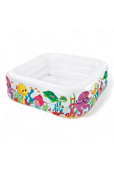 Peda Toy Aquarium Patterned Square Pool 159X159X50Cm