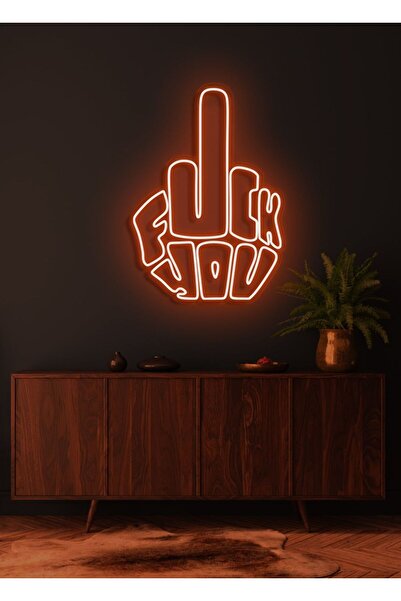 Disa Neon LED Dekoratif Aydınlatma -Fuck You, 30x40cm-
