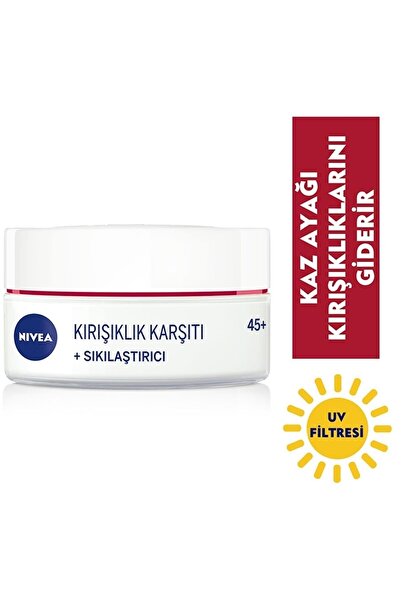 NIVEA Marka: Kırışıklık Karşıtı + Sıkılaştırıcı Krem 45+ Yaş 50 Ml Kategori: Yüz Kremi