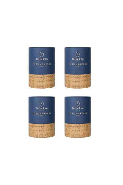 DELAPAU De La Pau Premium Türk Kahvesi 250 gr X 4 Adet (SİLİNDİR KUTU)