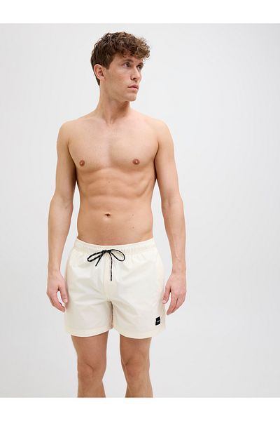 Jack & Jones Ανδρικό μπεζ σορτς κολύμβησης Jack Jones Jpstmaui Jjswım Solid Akm Sn 12272776 -06