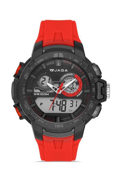 Jaga Jl Ad1129-ogca640561 - Teen Wristwatch, Analog-Digital Design