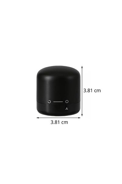 OEM Vacuum stopper, for wine bottle, black, elegant, 4 x 3.9 cm, ABS + silicone