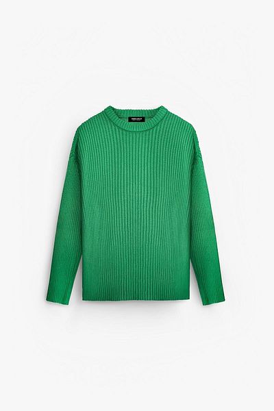 ablukaonline Pulover pentru bărbați oversize verde