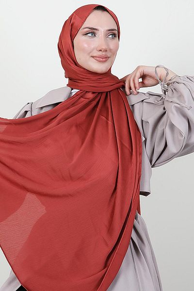 GİYZAMİLA Janjan Shawl Dark Coral