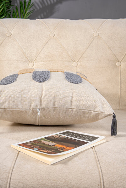 Bade Design Bohem dekoratif Punch Nakışlı Kırlent Kılıfı Yastık Klıfı Çok Tercih Edilen