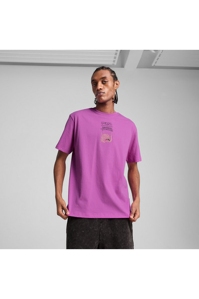 Puma X Tmnt Graphic Erkek Mor T-shirt